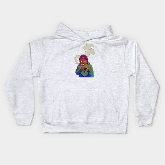 Chilly Chillin Kids Hoodie by Yadoking